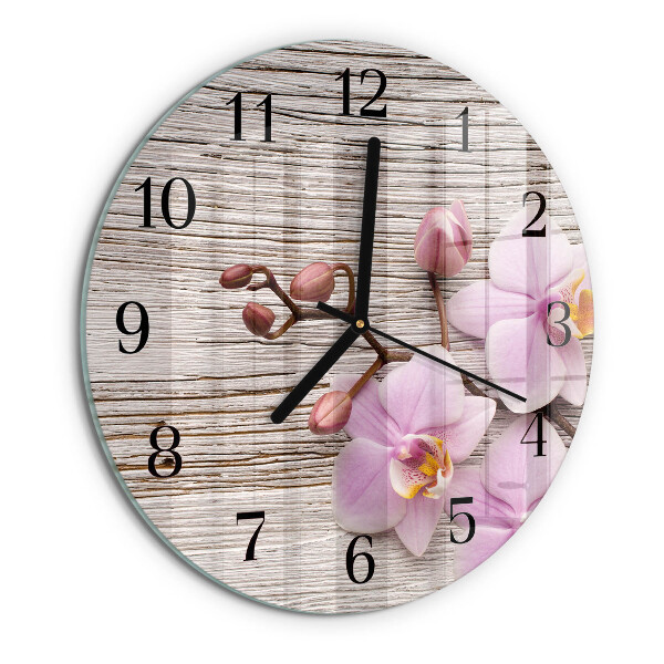Orologio rotondo Orchidea
