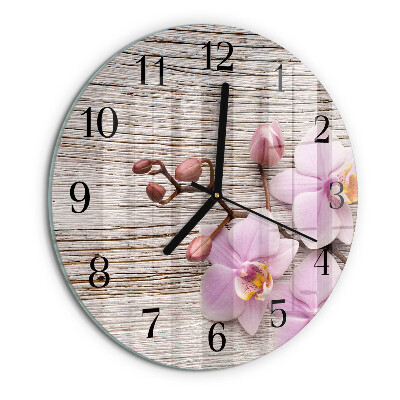 Orologio rotondo Orchidea