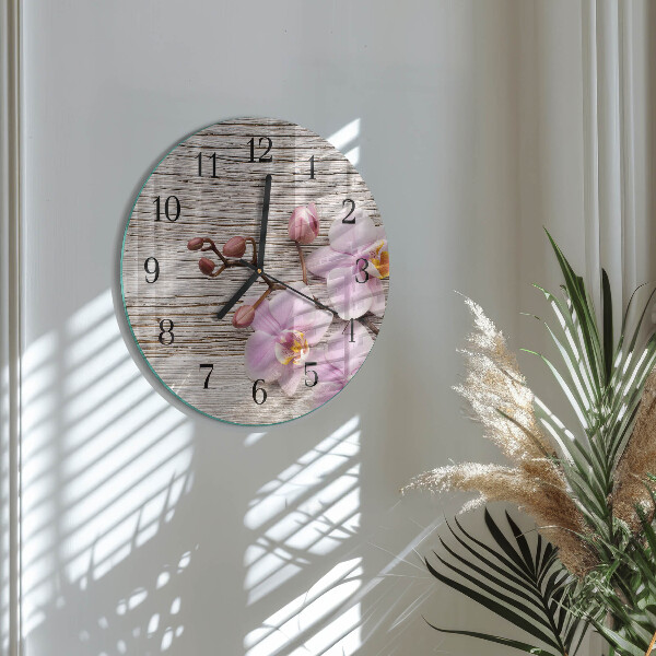 Orologio rotondo Orchidea