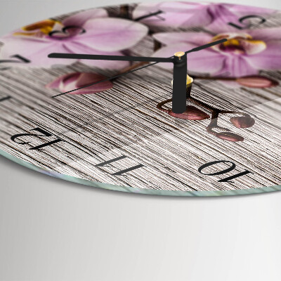 Orologio rotondo Orchidea