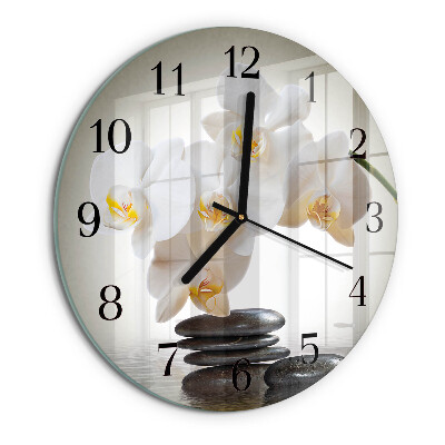 Orologio rotondo Orchidea