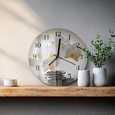 Orologio rotondo Orchidea