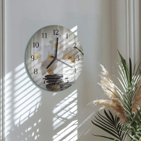Orologio rotondo Orchidea
