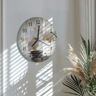 Orologio rotondo Orchidea