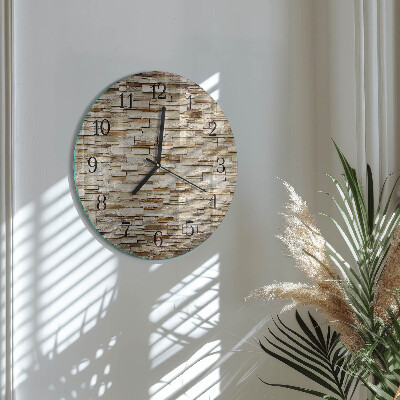 Orologio rotondo Clinker