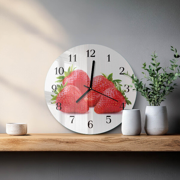 Orologio rotondo Fragole