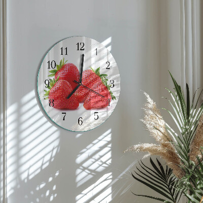 Orologio rotondo Fragole