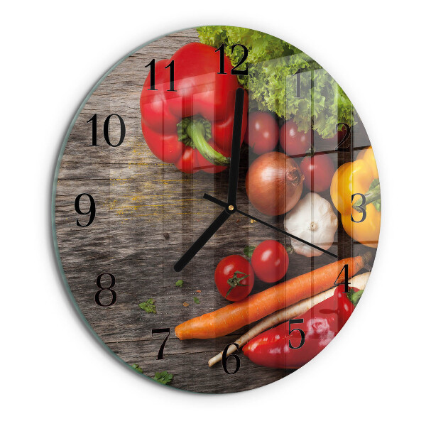 Orologio rotondo Verdure