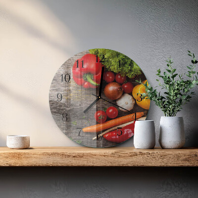 Orologio rotondo Verdure