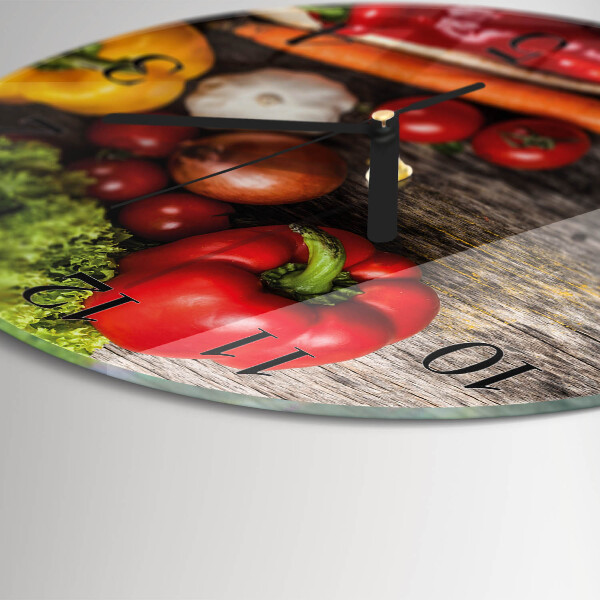 Orologio rotondo Verdure
