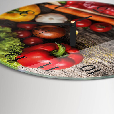 Orologio rotondo Verdure
