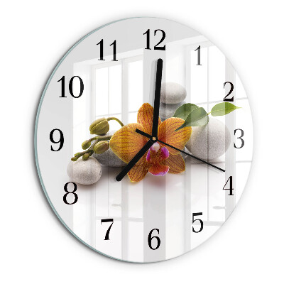 Orologio rotondo Orchidea