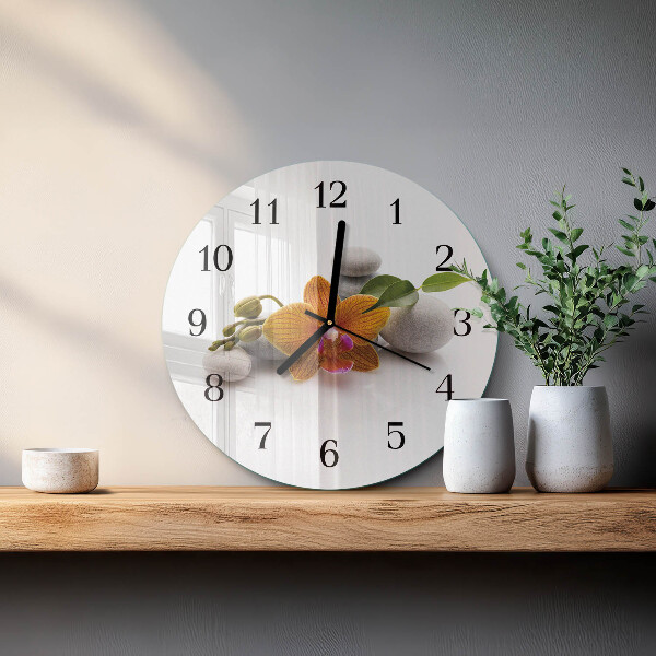 Orologio rotondo Orchidea