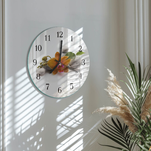 Orologio rotondo Orchidea