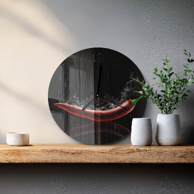 Orologio rotondo peperoncini