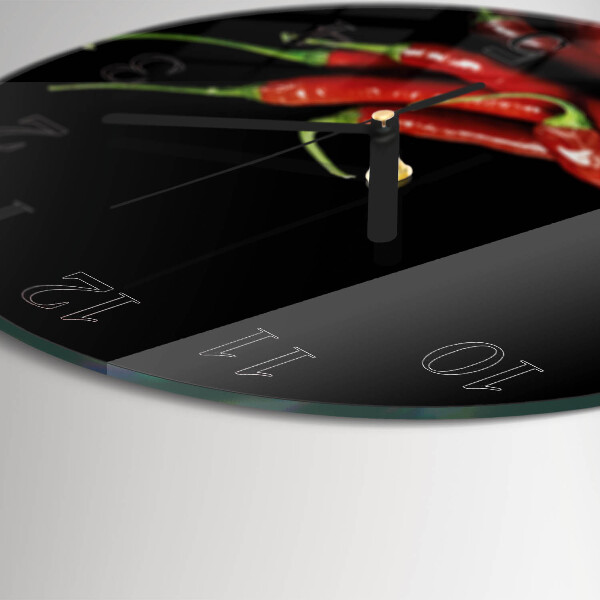 Orologio rotondo peperoncini