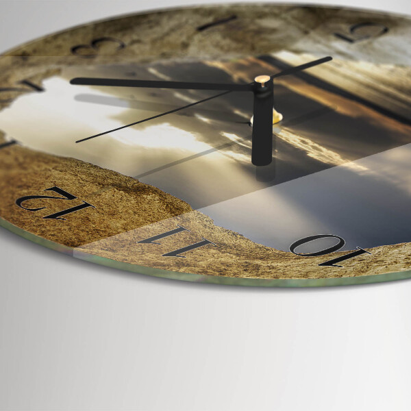 Orologio rotondo Cuore nella roccia