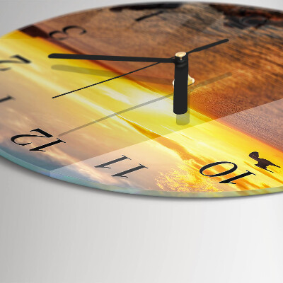 Orologio rotondo Tramonto