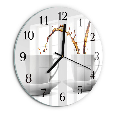 Orologio rotondo Tazze di caffè