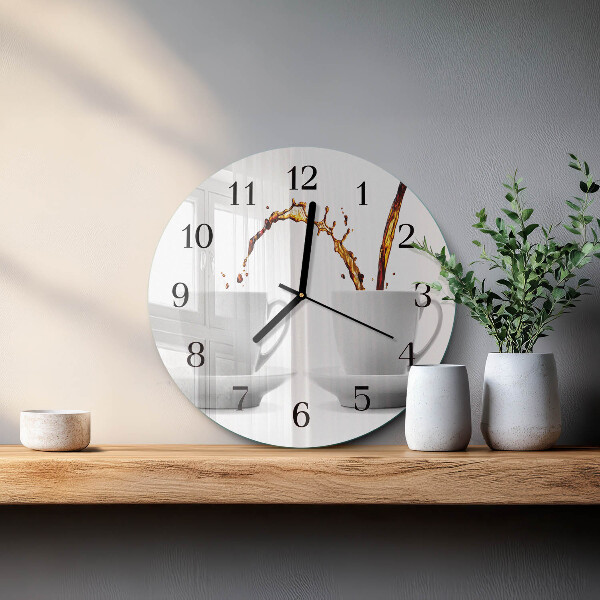 Orologio rotondo Tazze di caffè