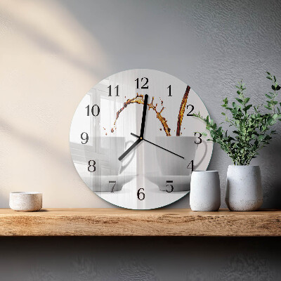Orologio rotondo Tazze di caffè
