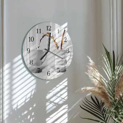 Orologio rotondo Tazze di caffè