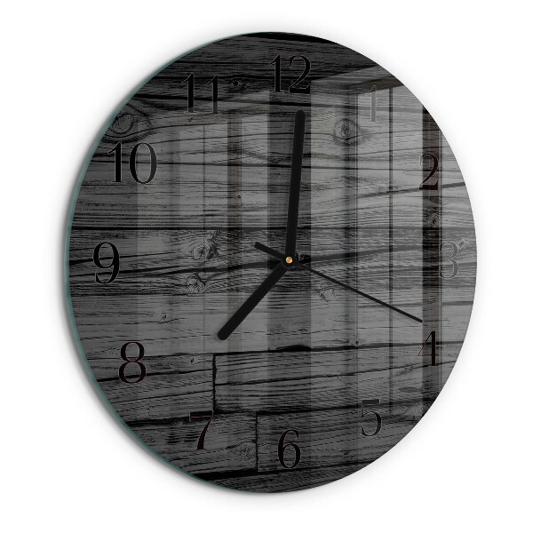 Orologio rotondo Legna