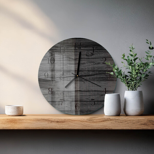 Orologio rotondo Legna
