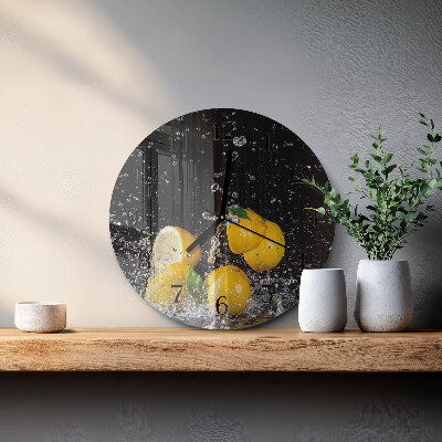 Orologio rotondo limoni