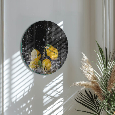 Orologio rotondo limoni