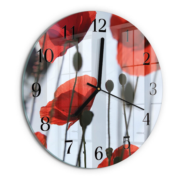 Orologio rotondo Papavero