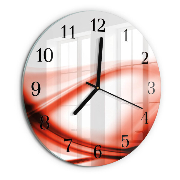 Orologio rotondo Linee astratte