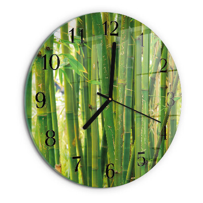 Orologio rotondo Pianta di bambù
