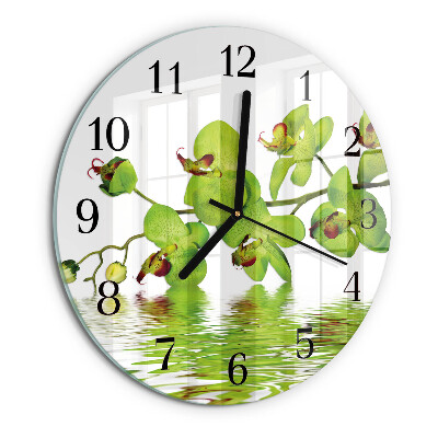 Orologio rotondo Orchidea