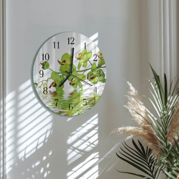 Orologio rotondo Orchidea