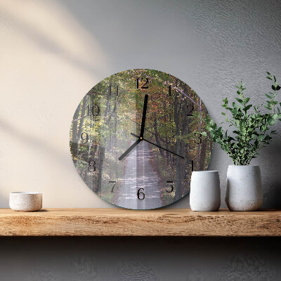 Orologio rotondo Sentiero forestale