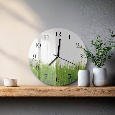 Orologio rotondo Arte floreale