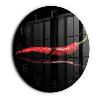 Orologio rotondo peperoncino