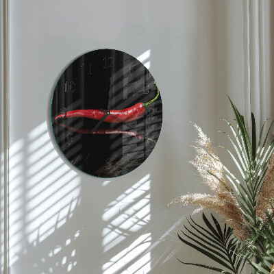 Orologio rotondo peperoncino
