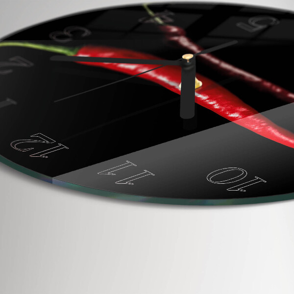 Orologio rotondo peperoncino