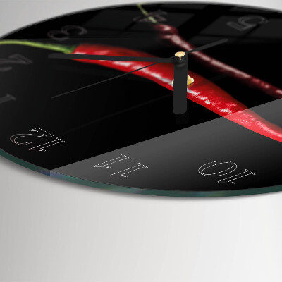 Orologio rotondo peperoncino