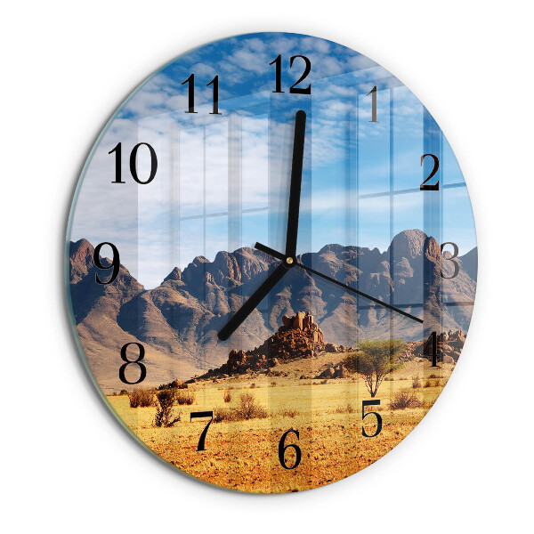 Orologio rotondo Montagne