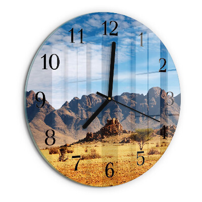 Orologio rotondo Montagne