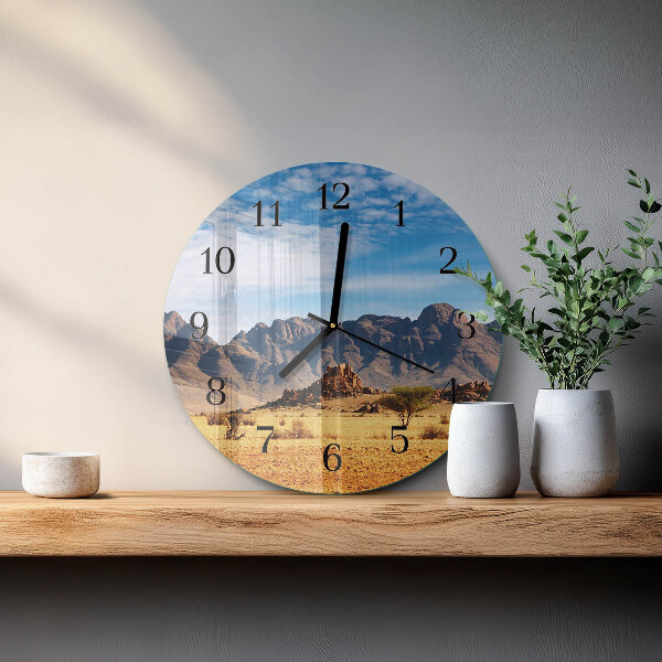 Orologio rotondo Montagne