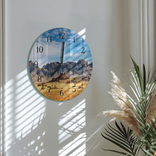 Orologio rotondo Montagne