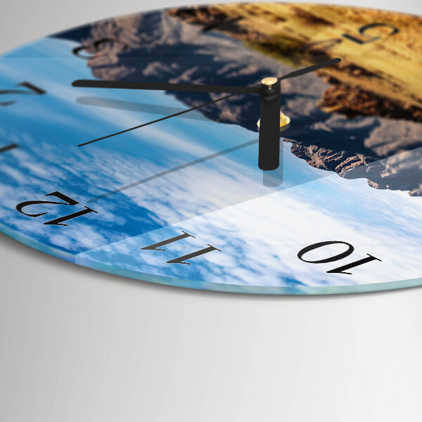 Orologio rotondo Montagne