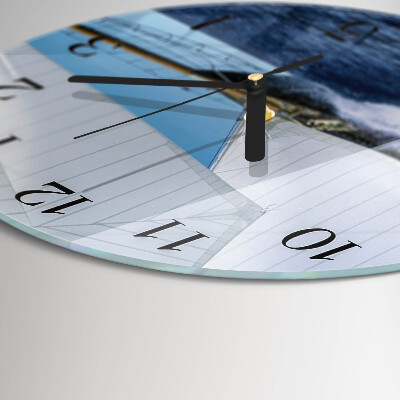 Orologio rotondo Barca a vela