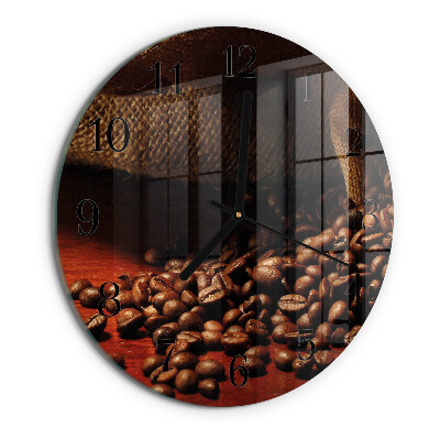 Orologio rotondo chicchi di caffè