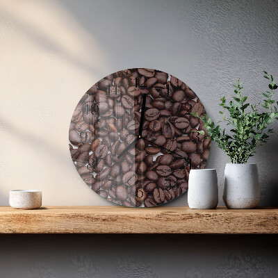 Orologio rotondo chicchi di caffè
