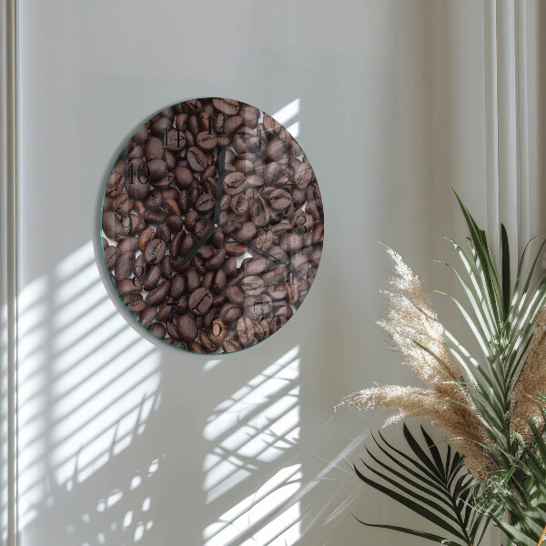 Orologio rotondo chicchi di caffè